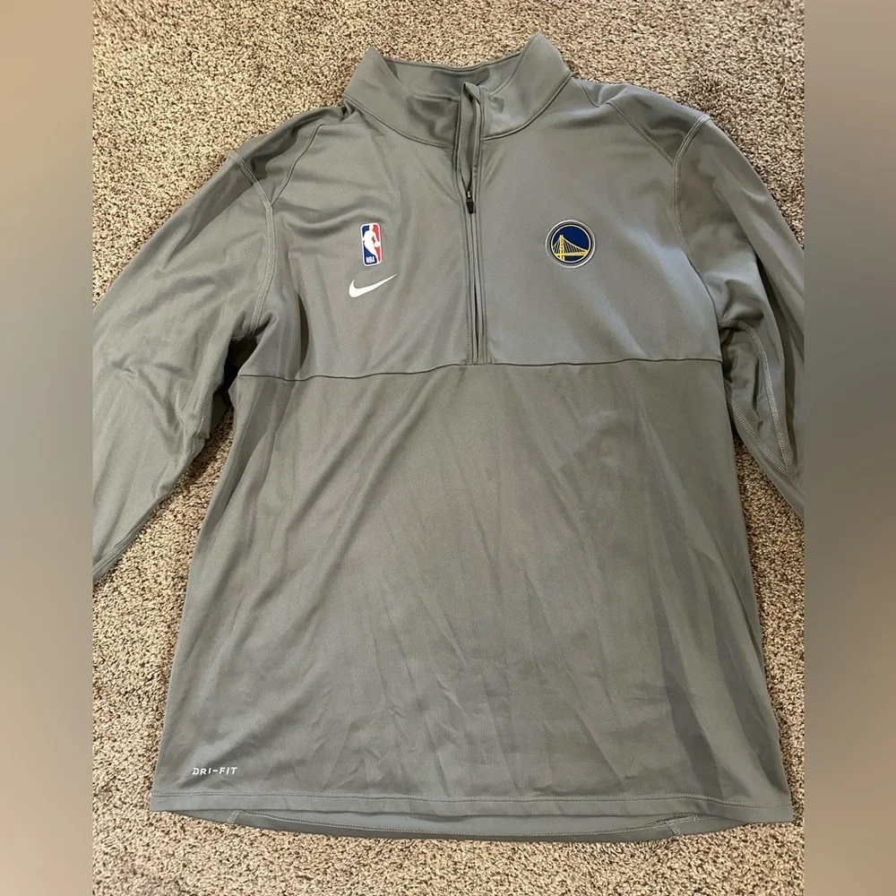 Nike Dri-FIT NBA Golden State Warriors Gray quarter zip